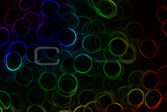 Rainbow Neon Rings