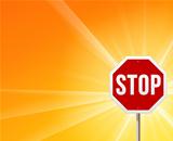 Stop Sign and Sunshine