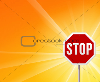 Stop Sign and Sunshine