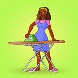African Housewife Vector