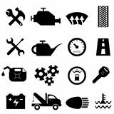 Car maintenance and repair icons