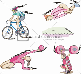 Cycling, Rhythmic Gymnastics, Trampoline and Weightlifting