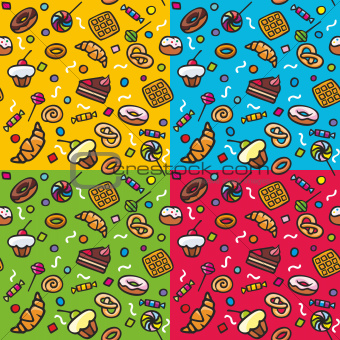 Seamless pattern: Sweets