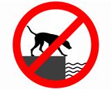 Prohibition sign for dogs