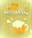 Retro Design Cover of Beer Menu