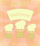 Design of kids menu with chefs