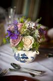 flower bouquet in a teapot