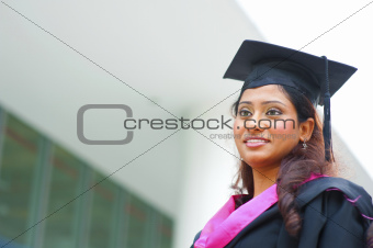 Young Indian female graduate