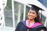Indian female graduate student