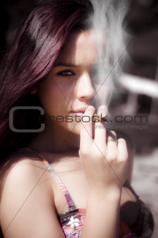 Woman With Cigar