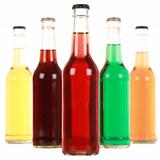 Bottles with soda