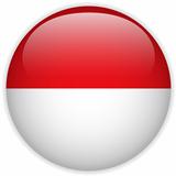 Monaco Flag Glossy Button