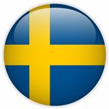 Sweden Flag Glossy Button