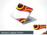 abstract laptap sticker