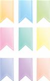 Pastel colored pendant banners