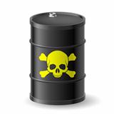 Barrel with poisonous substances