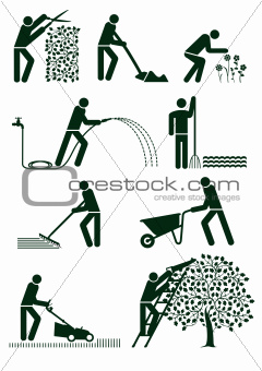Gardening pictogram