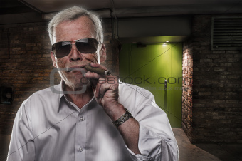 Retired man with strong personality