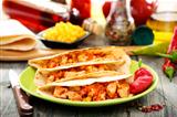 Mexican wheat tortillas with spicy stuffing.