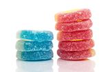Colorful Candies on White Background