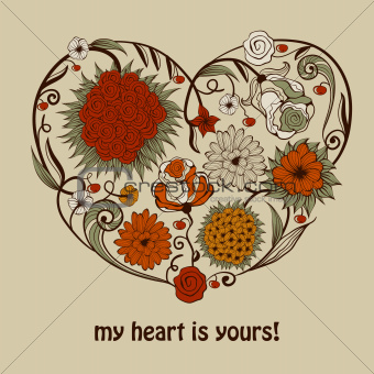 Vector Valentine\'s Greeting Card