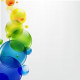 Abstract Background With Colorful Balls