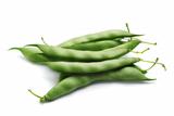 fresh green beans isolated
