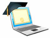 Education laptop concept