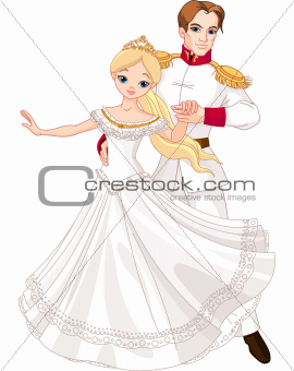 Dancing prince and princess 