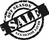 Stamp 'Off Season Sale''