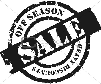 Stamp 'Off Season Sale''