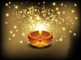 abstract diwali background with sparkle