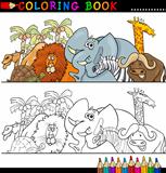 Wild Safari Animals for Coloring
