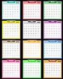 Calendar 2013 assorted colors