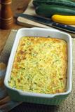 Courgette and feta souffle