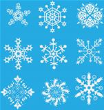 Christmas vector set snowflake