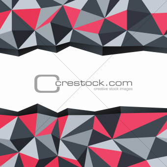 Abstract triangle background with space for text. Vector