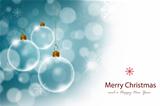 Christmas background with Transparent Christmas ball
