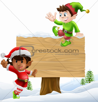 Christmas sign illustration