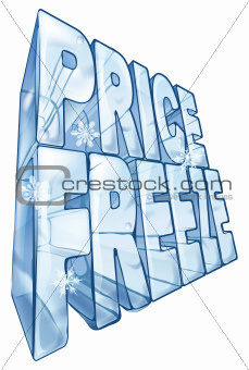 Price freeze sale illustration