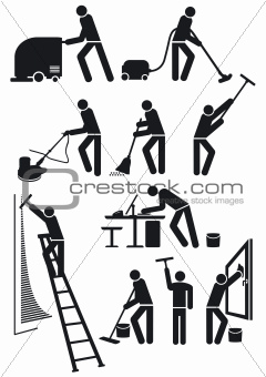 cleaners pictogram