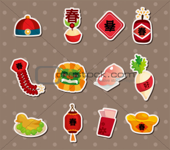 Chinese new year stickers