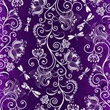 Seamless violet pattern