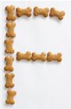 Bone Shape Dog food Letter F