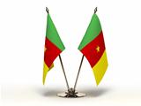 Miniature Flag of Cameroon (Isolated)