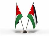 Miniature Flag of Jordan (Isolated)