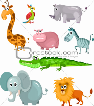 african animal set