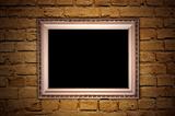 brick wall with a frame