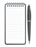 Black Pen and notepad icon.