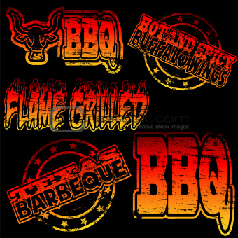 BBQ Rubber Stamp